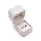 CMYK 4Cのビロードの磁気に宝石箱の革に結婚指輪箱の銀の押すこと